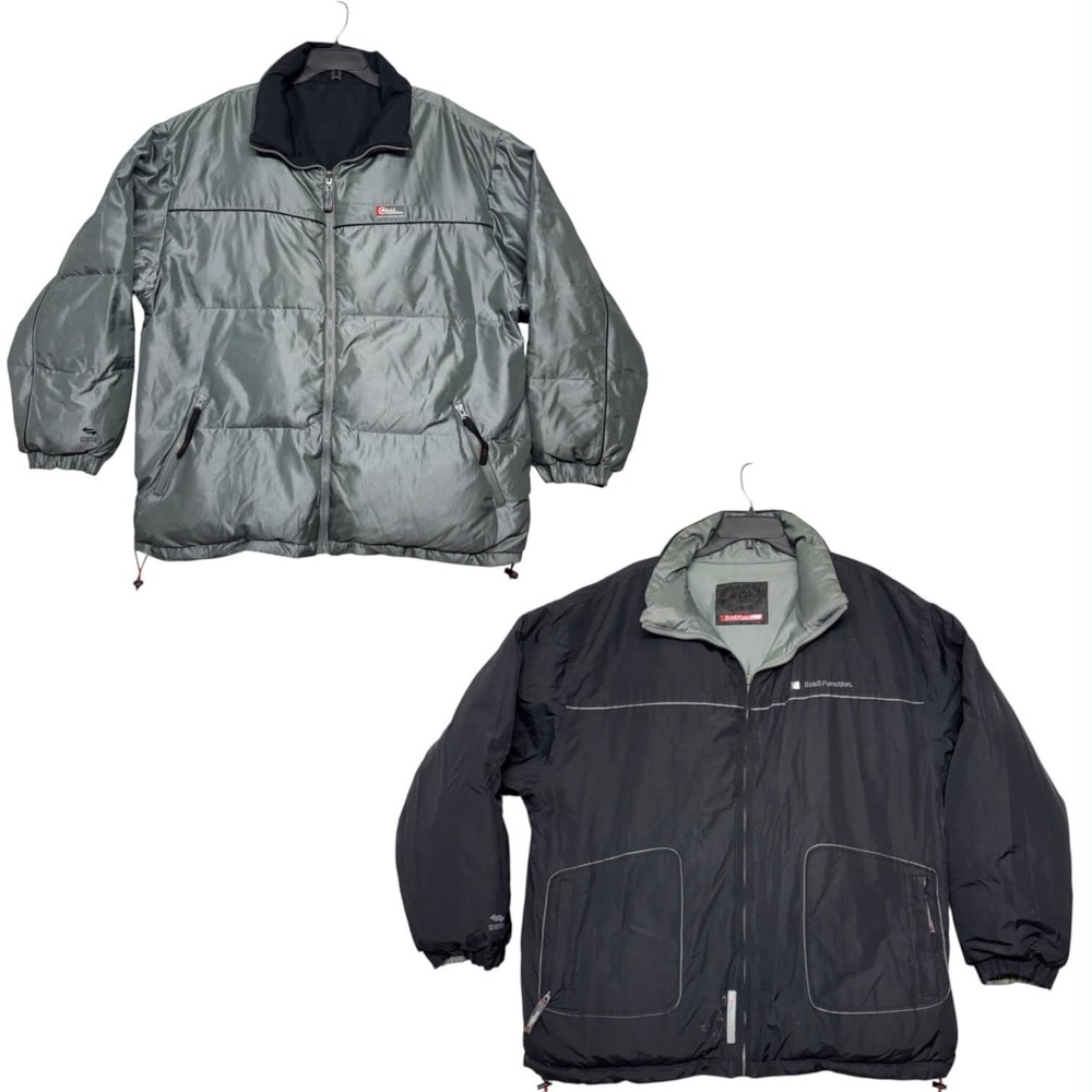 Vintage Ecko Function Jacket 2XL Reversible Down Puffer Full Zip Y2K
